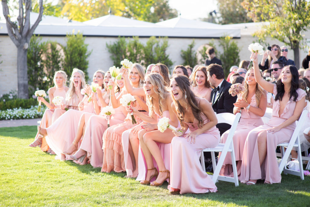 wedding party photo ideas vows reaction